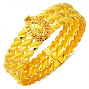 Senetle Altın Bilezik 22 Ayar 29 Gram Mevlana Burması